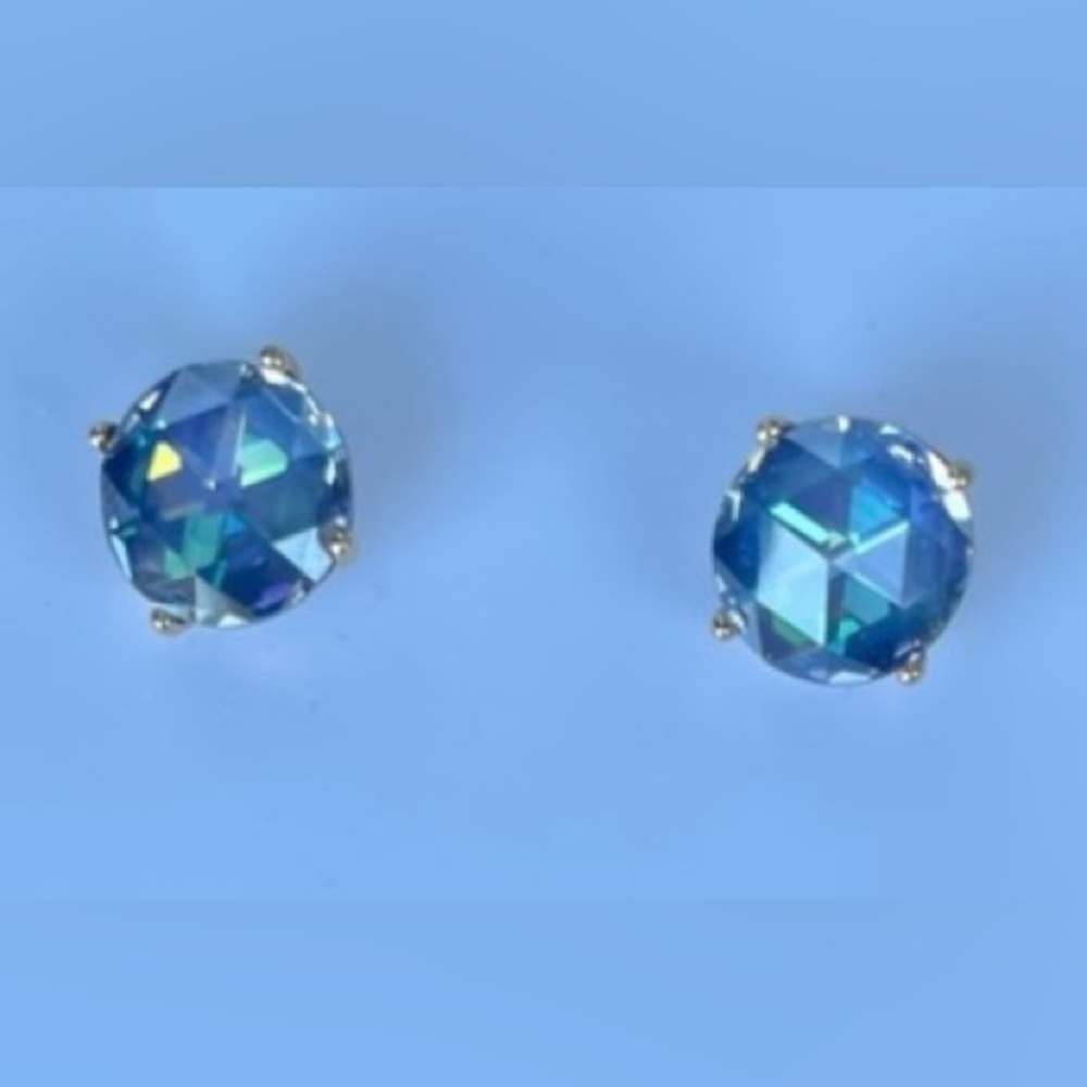 Kate Spade Blue + Gold Stud Earrings 💙♠️